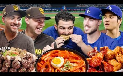 MLB Players Try Korean Baseball Stadium Food for the first time!!
