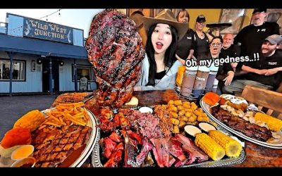 미국 마지막탄)미국서부 작은마을 윌리엄스에서 스테이크,폭립 먹방했더니 사장님이 놀라셨어요🤣(feat.그랜드캐년)