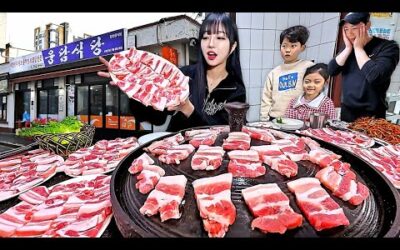 제주2탄) 단골분들 죄송합니다..😢32년만에 최초촬영! 제주도민께서 추천해주신 역대급 오겹살 먹방