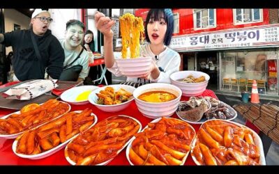조폭들이 장사한다고 소문난 분식집.. 홍대 떡볶이 라면 순대 먹방