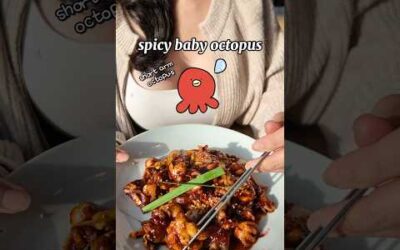 $9 Spicy Korean Octopus?! You NEED to Try This 🔥🦑 #koreanfood #food